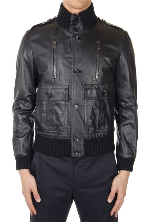 gucci giubbotto pelle|Gucci Leather Jacket Bomber signature ultra rare Size 50 .